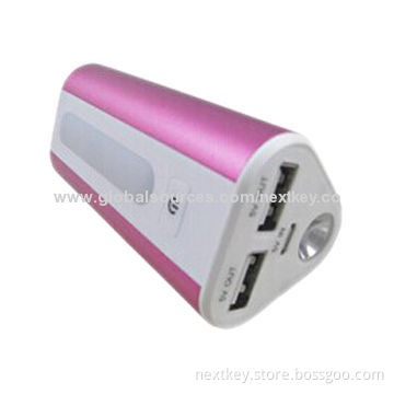 6,000mAh USB Power Station for iPhone, Samsung Galaxy, HTC with LED Lights and Dual-USBNew